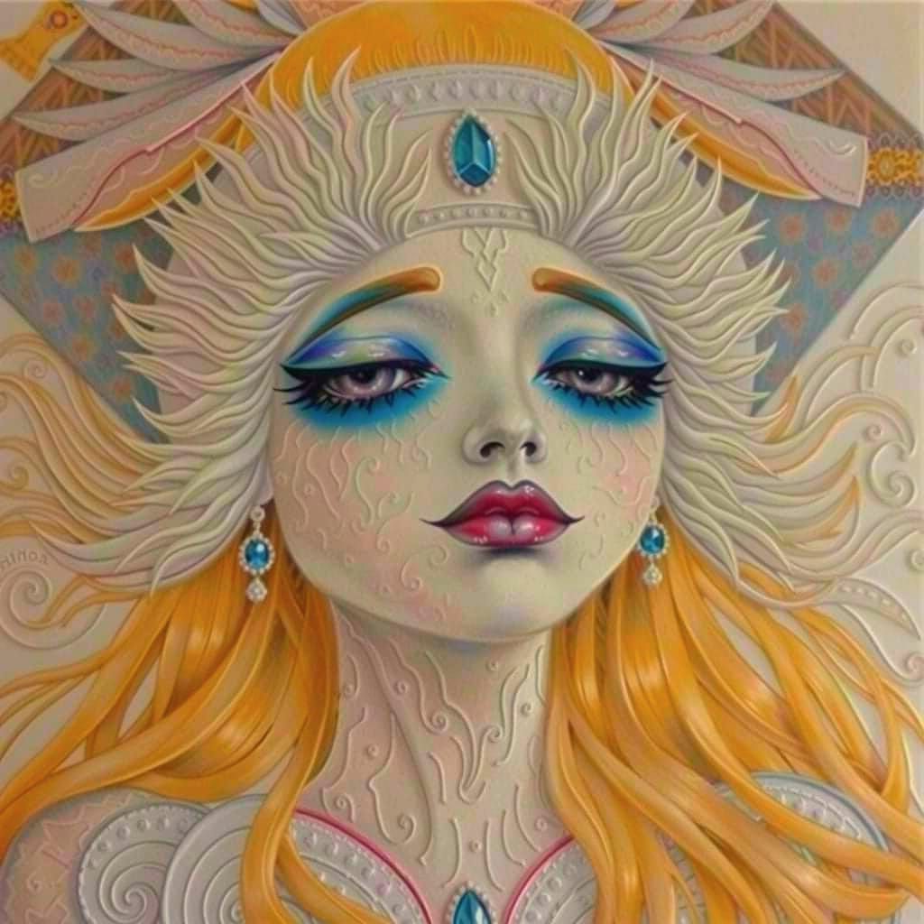 Inspirational Portrait of Unbridled Emotion in Expressive Br...