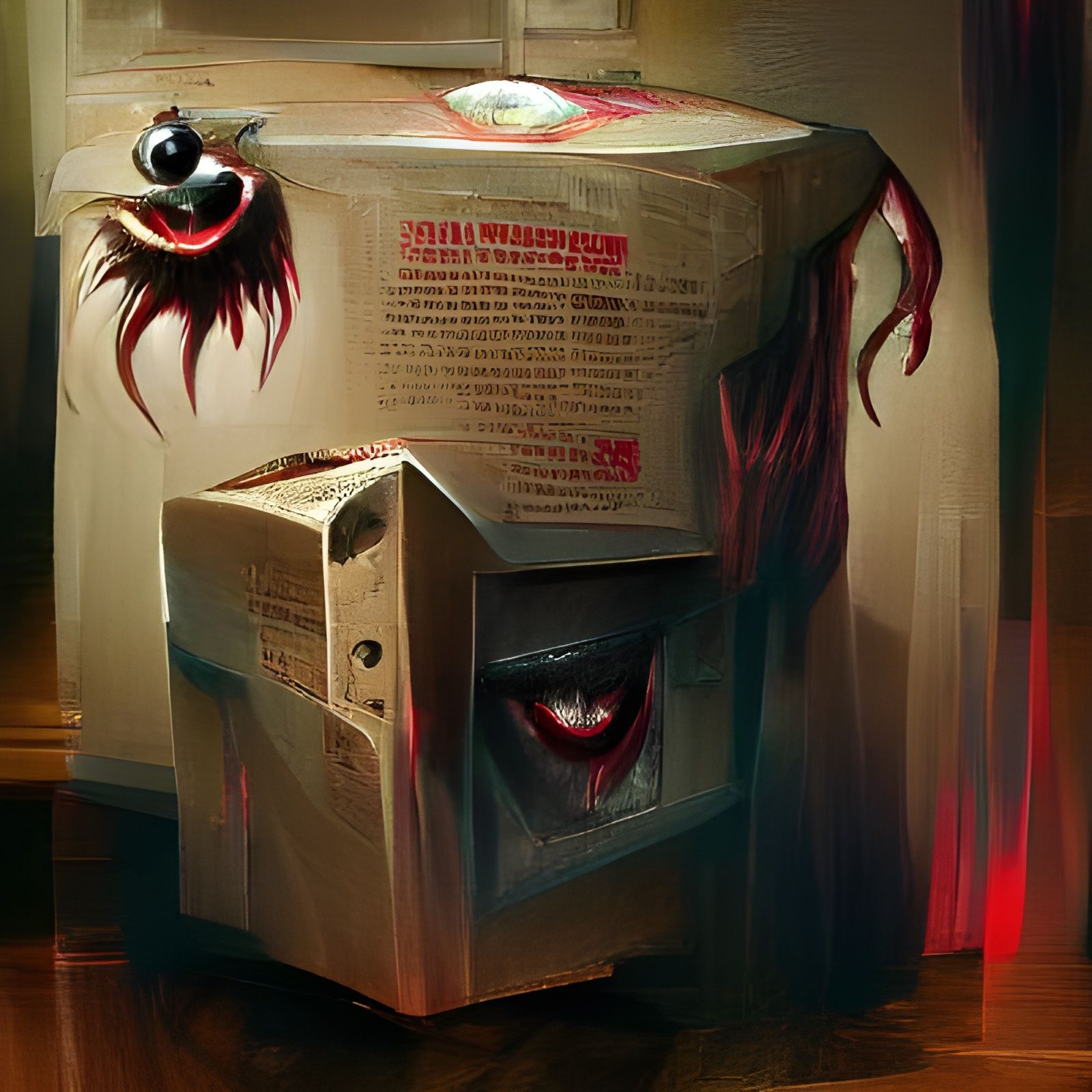 Sinister Jack-in-the-Box Illustration