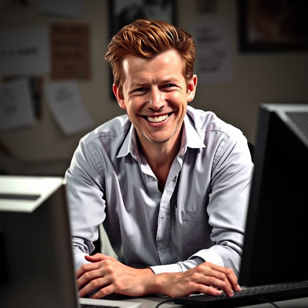 Rick Astley's Mischievous Computer Moment