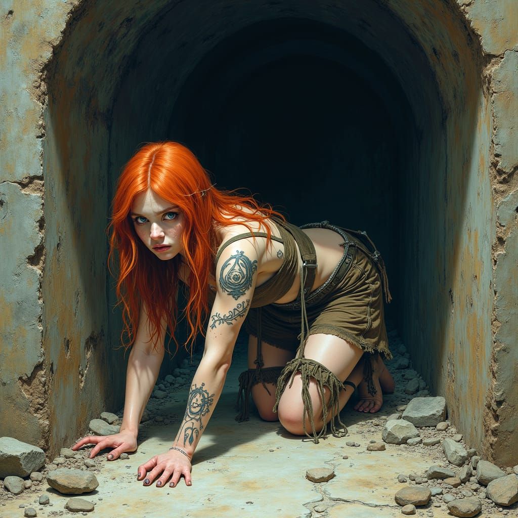 Ginger Adventurer in a Sinister Dungeon