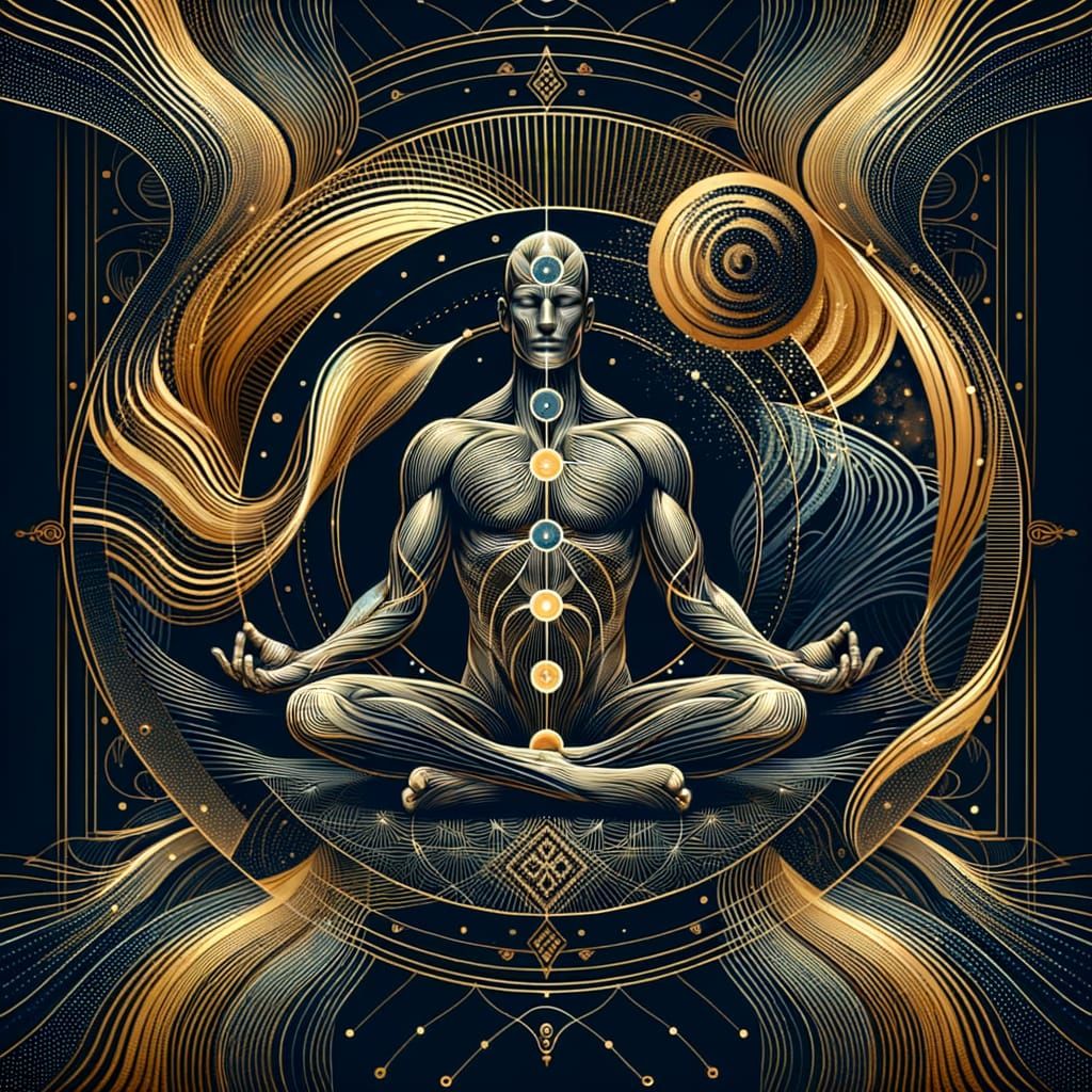 Elegant Digital Art for Upscale Men's Wellness Studio