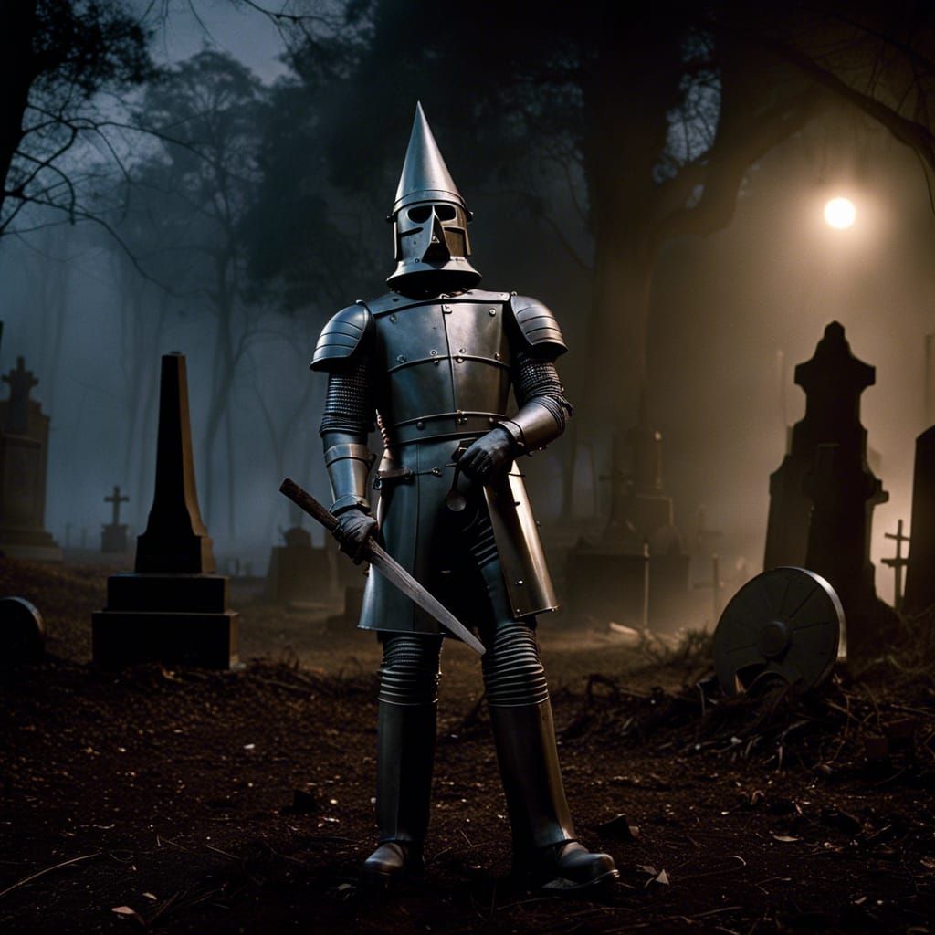 Tin Man in Graveyard, Cinematic Still