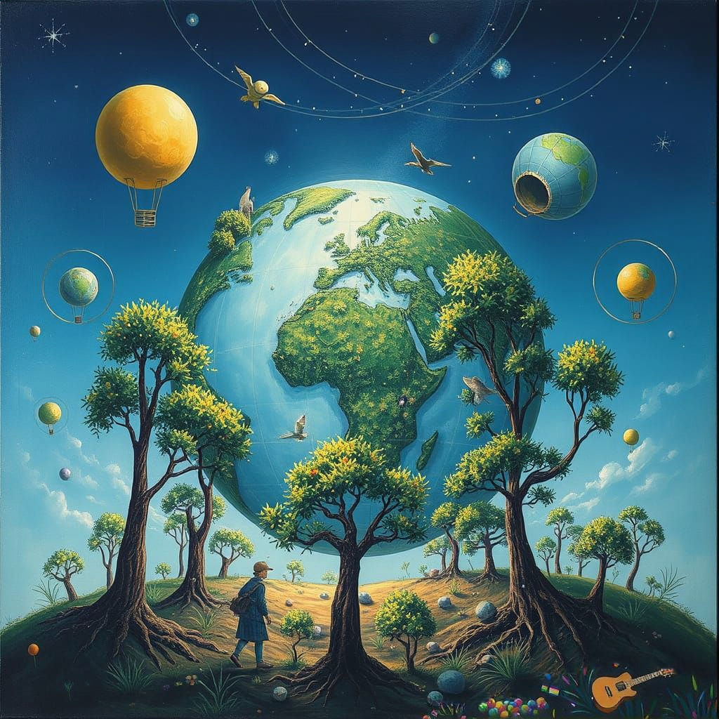 Abstract Conceptualization of the World Around Us