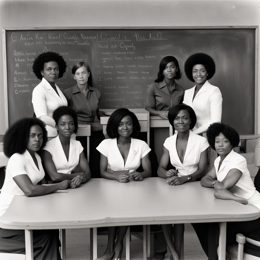 Diverse Group Meeting at Oval Table