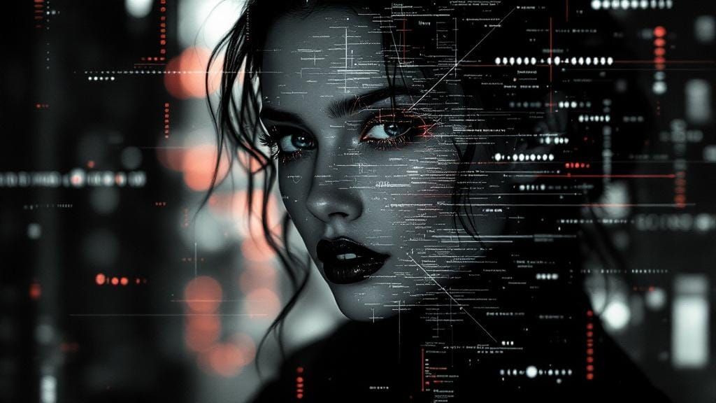 Ryoji Ikeda-Inspired Glitch Photography with Fractals