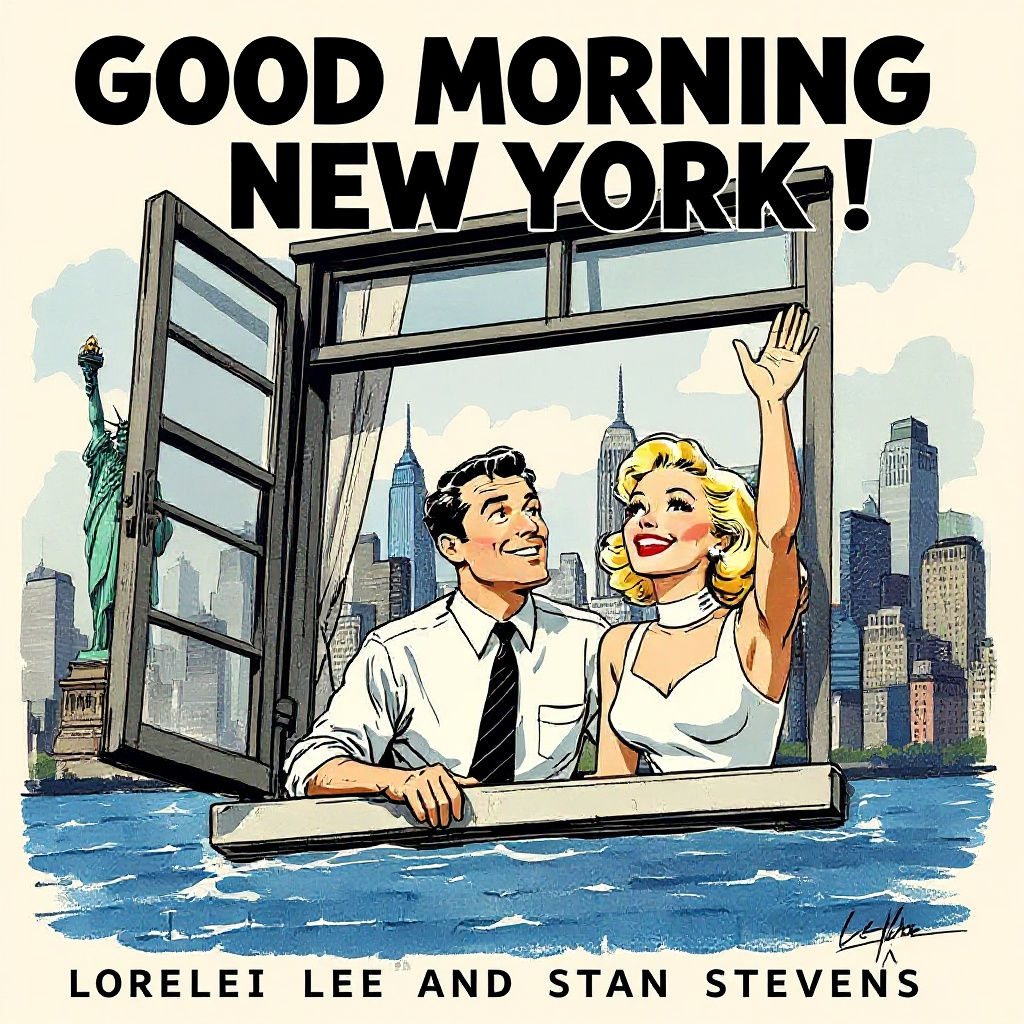 The Girl Upstairs: A 1950s Art Deco Movie Scene