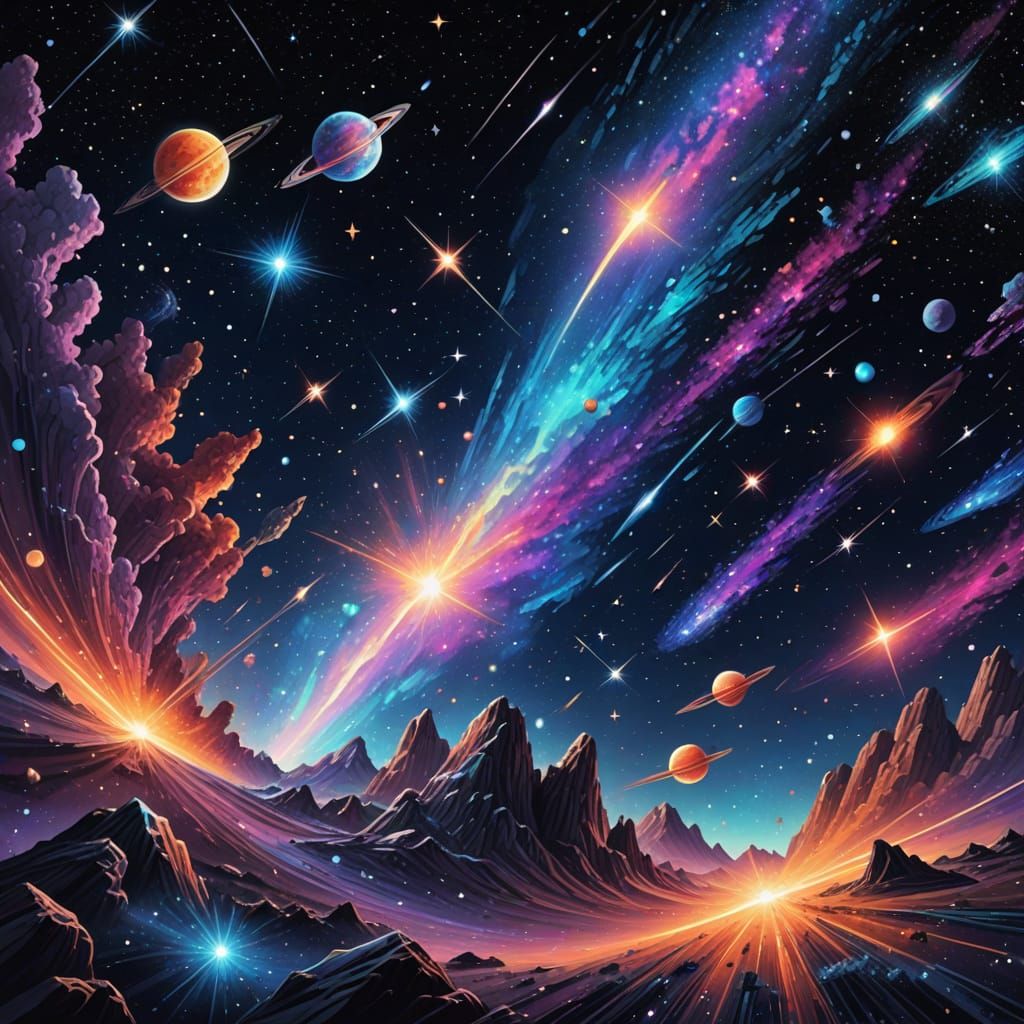 Cosmic Celestial Holographic Art