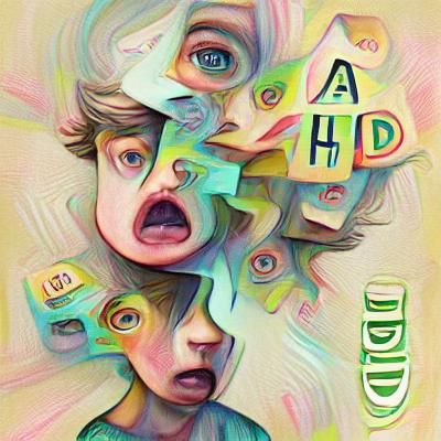 Abstract ADHD Conceptual Visualization