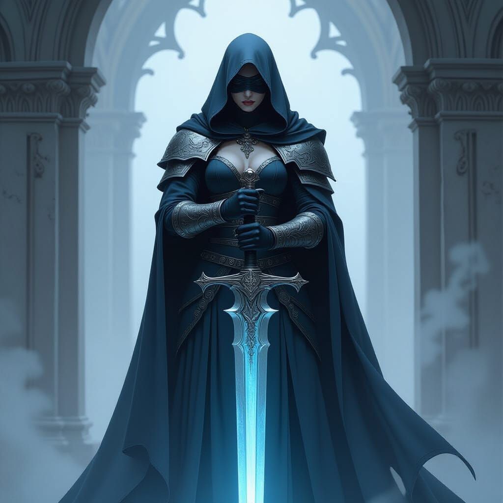 Gothic Longsword with Ethereal Glow