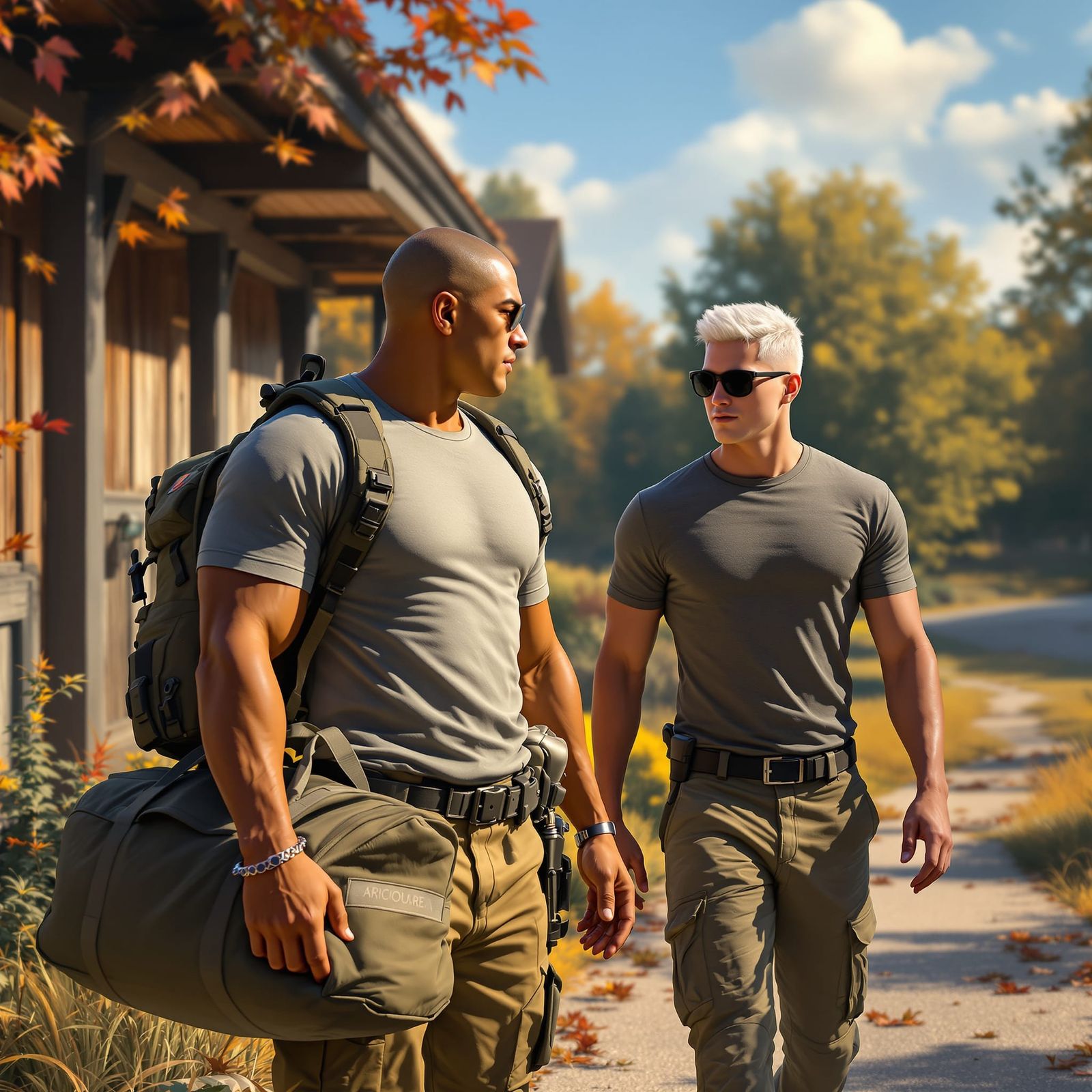 Soldier Returns Home to Boyfriend Autumn Afternoon