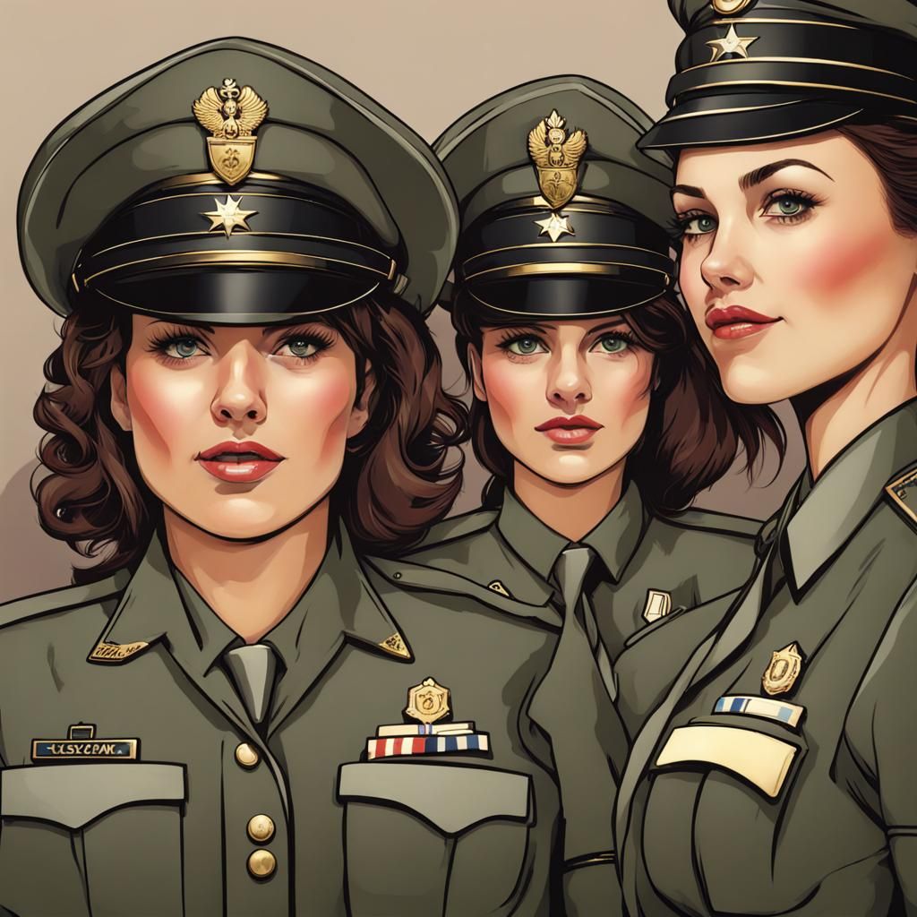 Women in Uniform: An AI Interpretation