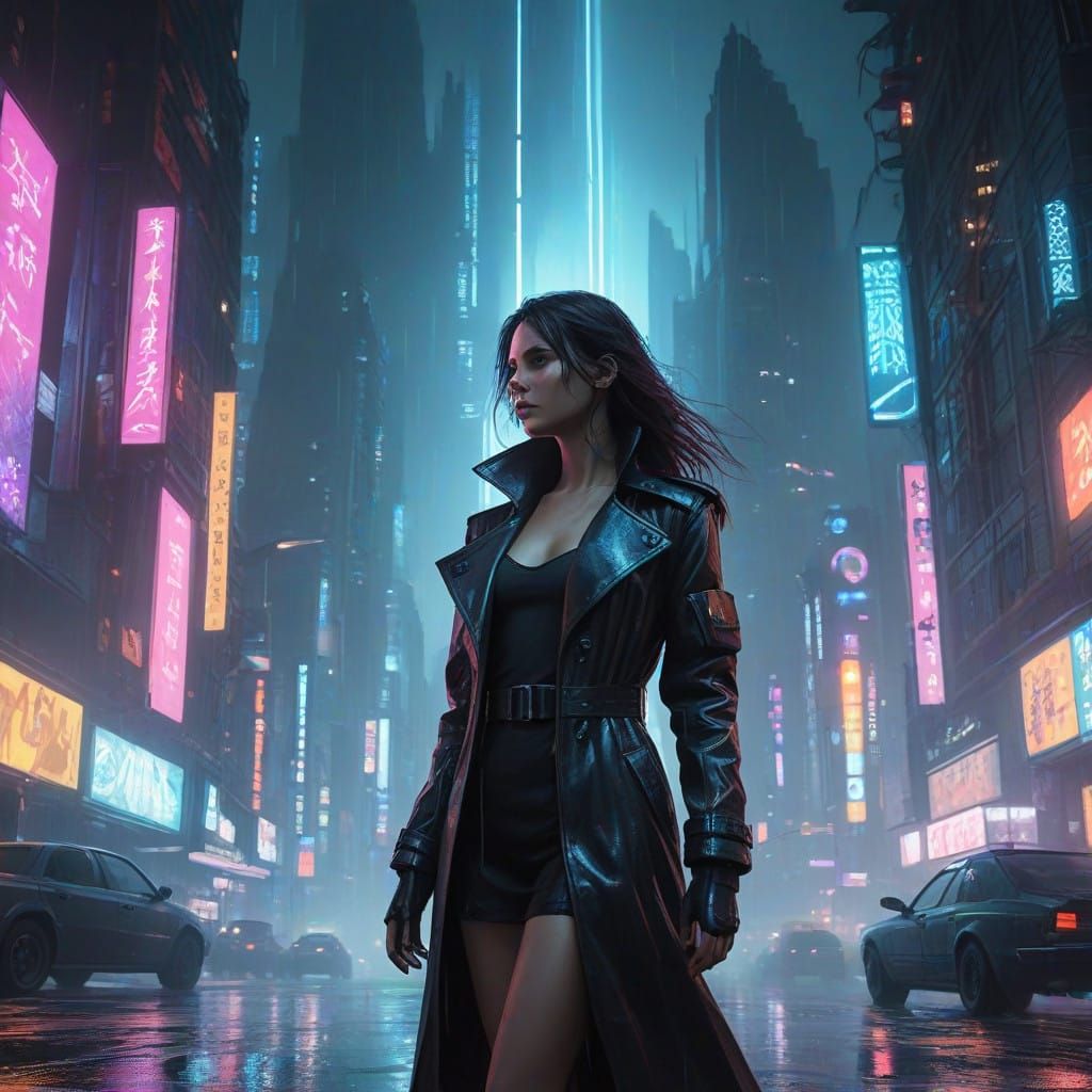 Cyberpunk Goddess of the Storm