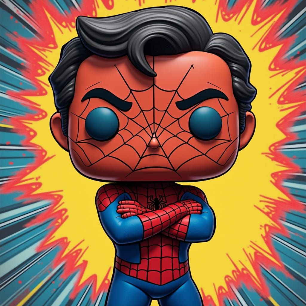 Tom Holland as Spider-Man Funko POP! in Vibrant Comic Book S...