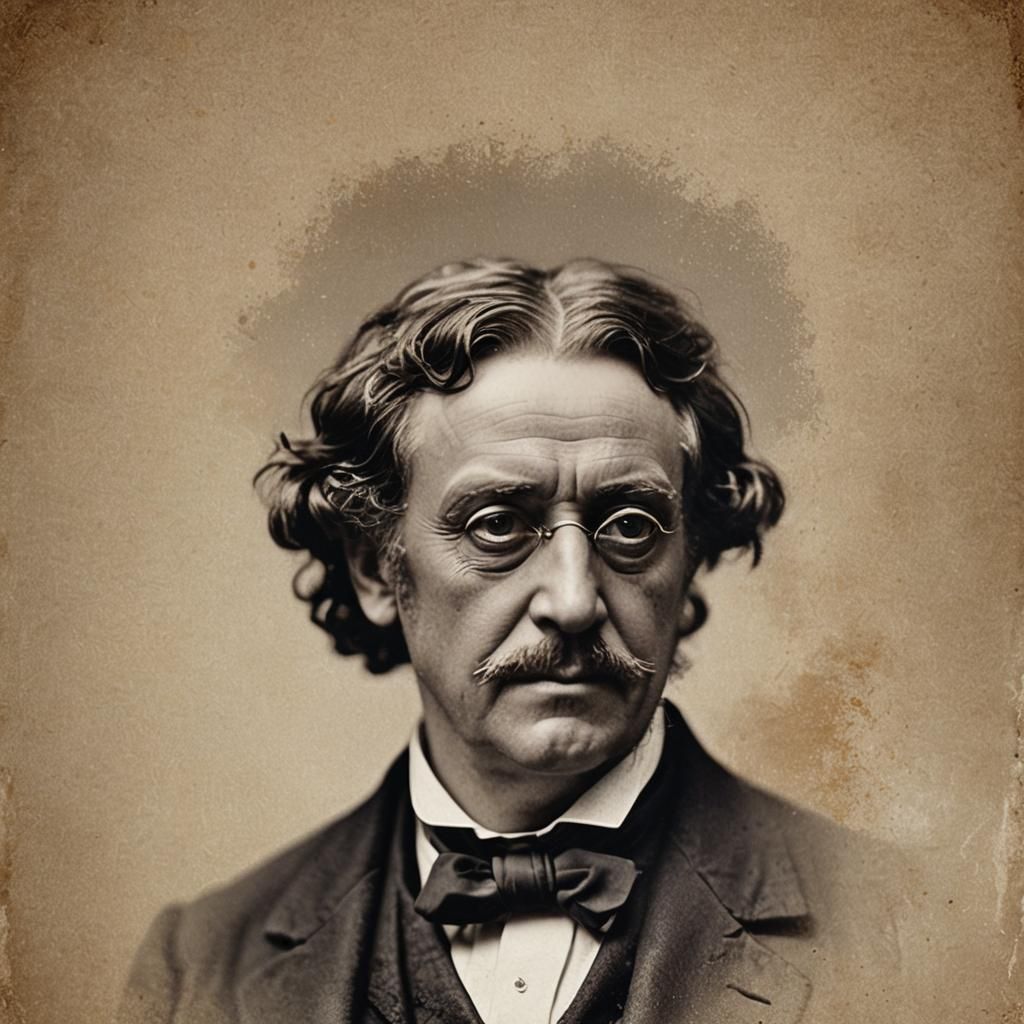 Victorian Child Portrait in High-Contrast Style