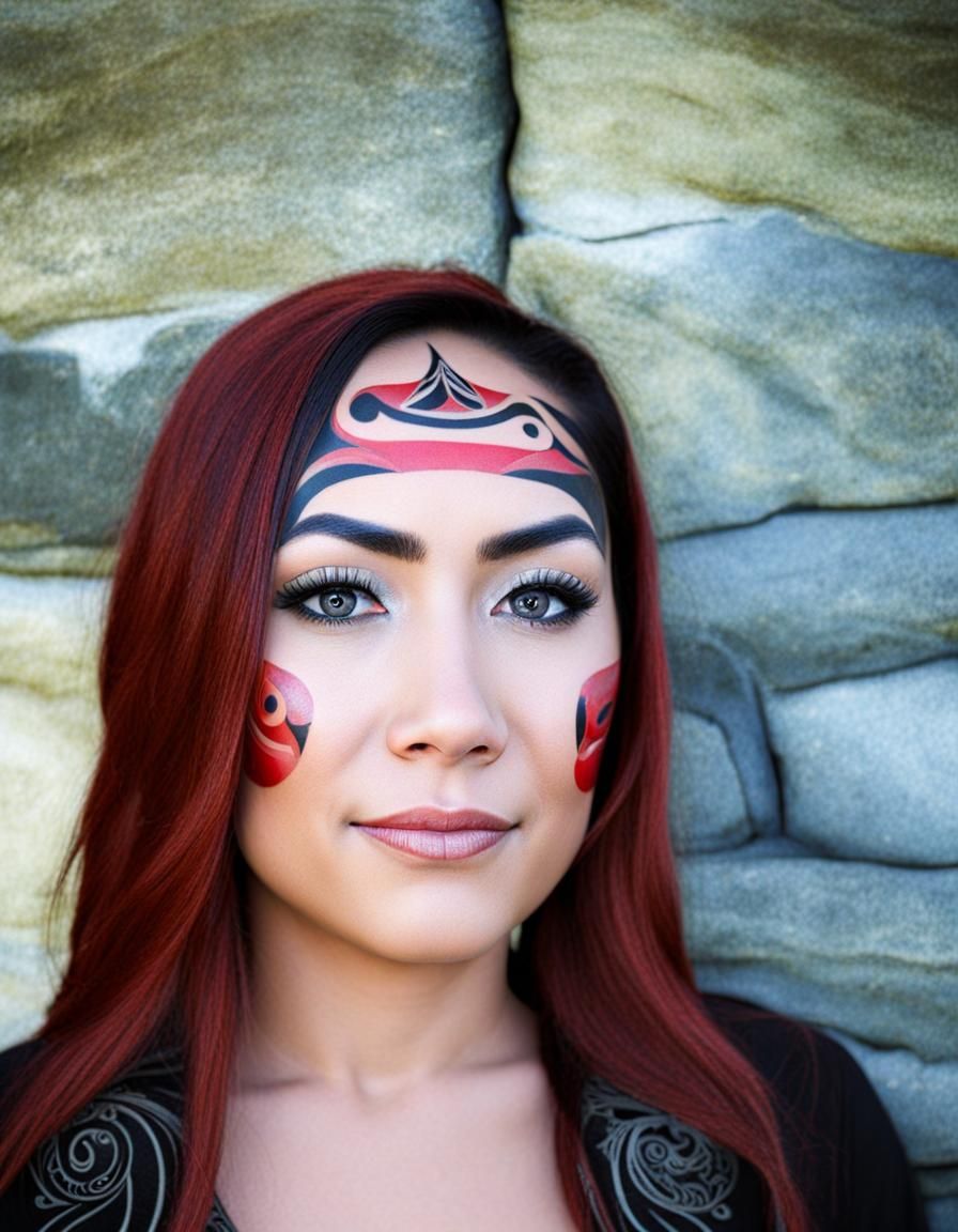 Intricate Maori Facial Tattoo Art