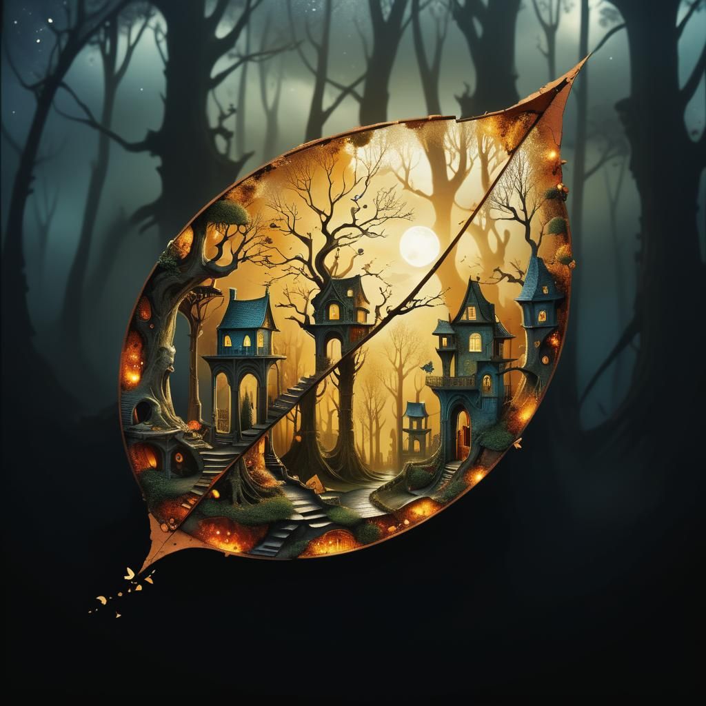 Whimsical Dream Portal in Surreal Cloudscape