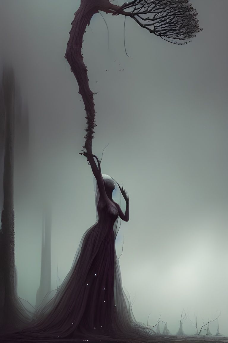 Woman's Tragic Transformation into Tree