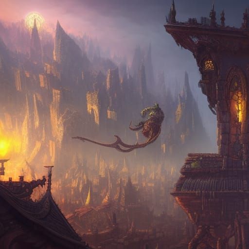 Detailed Skaven Matte Painting in Unreal Engine