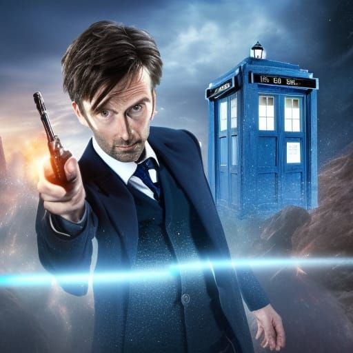 David Tennant as Dr. Who in Hyperrealistic Detail