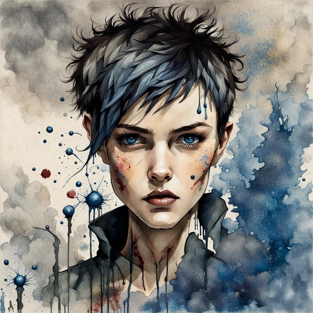 Ruby Rose Portrait in Painterly Fantasy Style