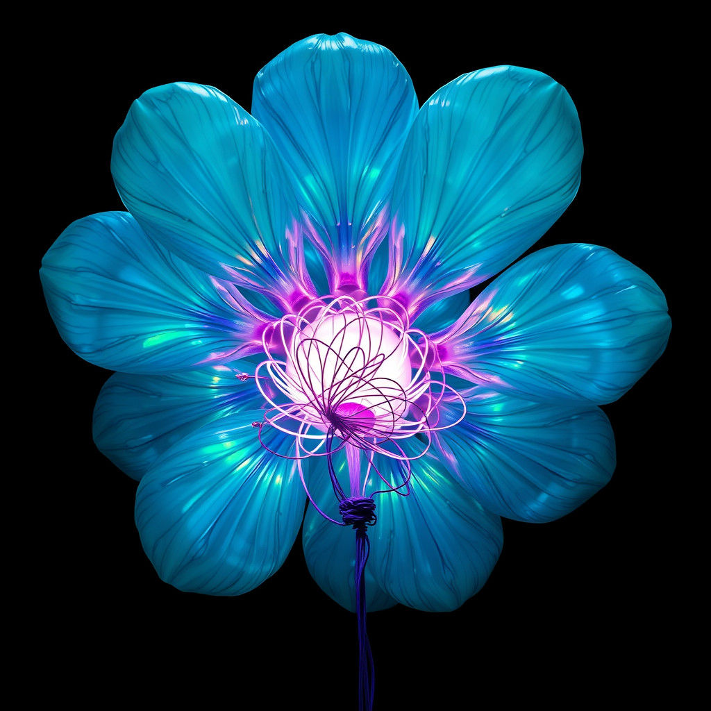 Ominous Boom Balloon Flower in Dreamlike Fantasy