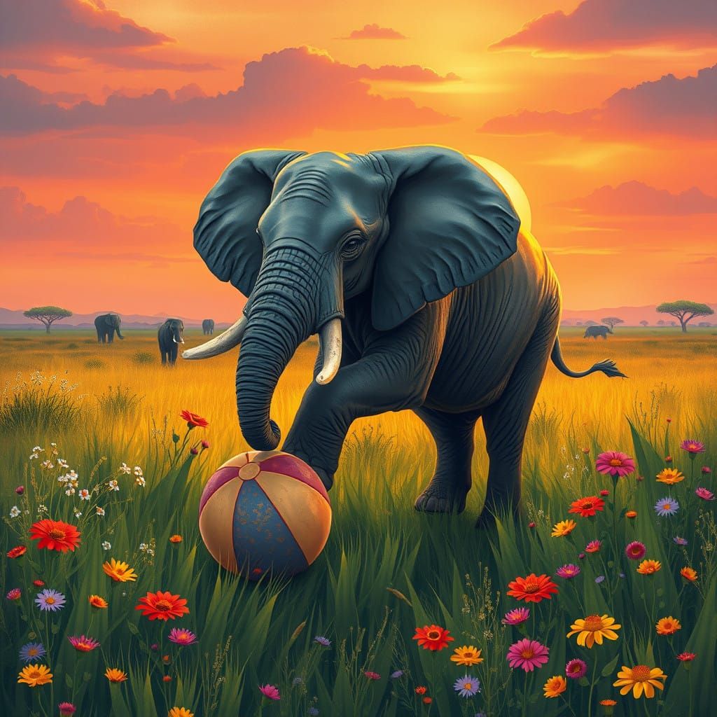 Hacky sack elephant
