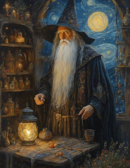 Classic Old Wizard Portrait