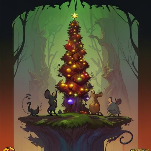 Festive Cat and Mouse: A Christmas Comic