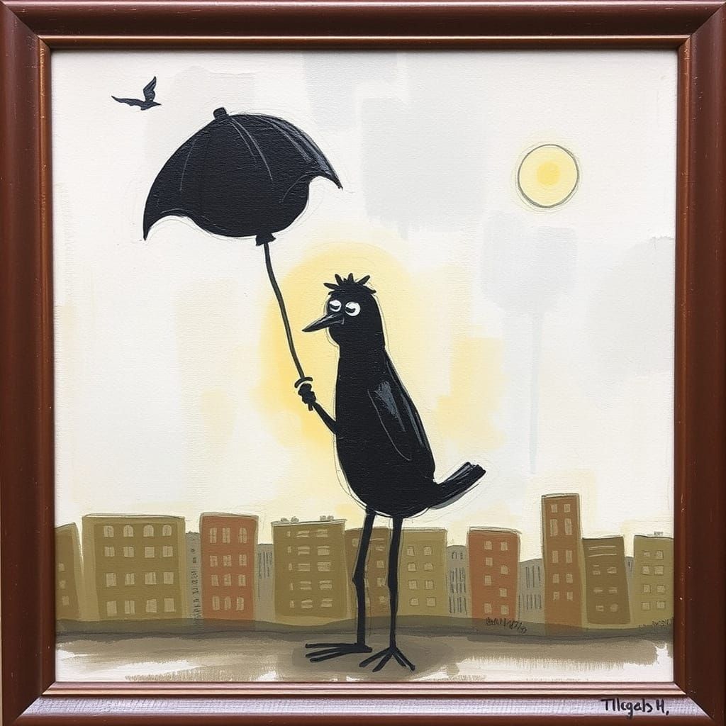 Charming Scene in the Style of Sam Toft