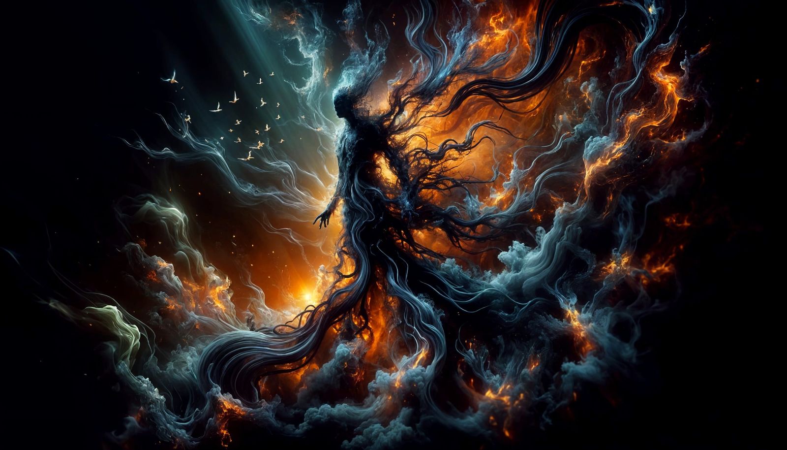 Mystical Concept Art: Shadow and Light Fusion