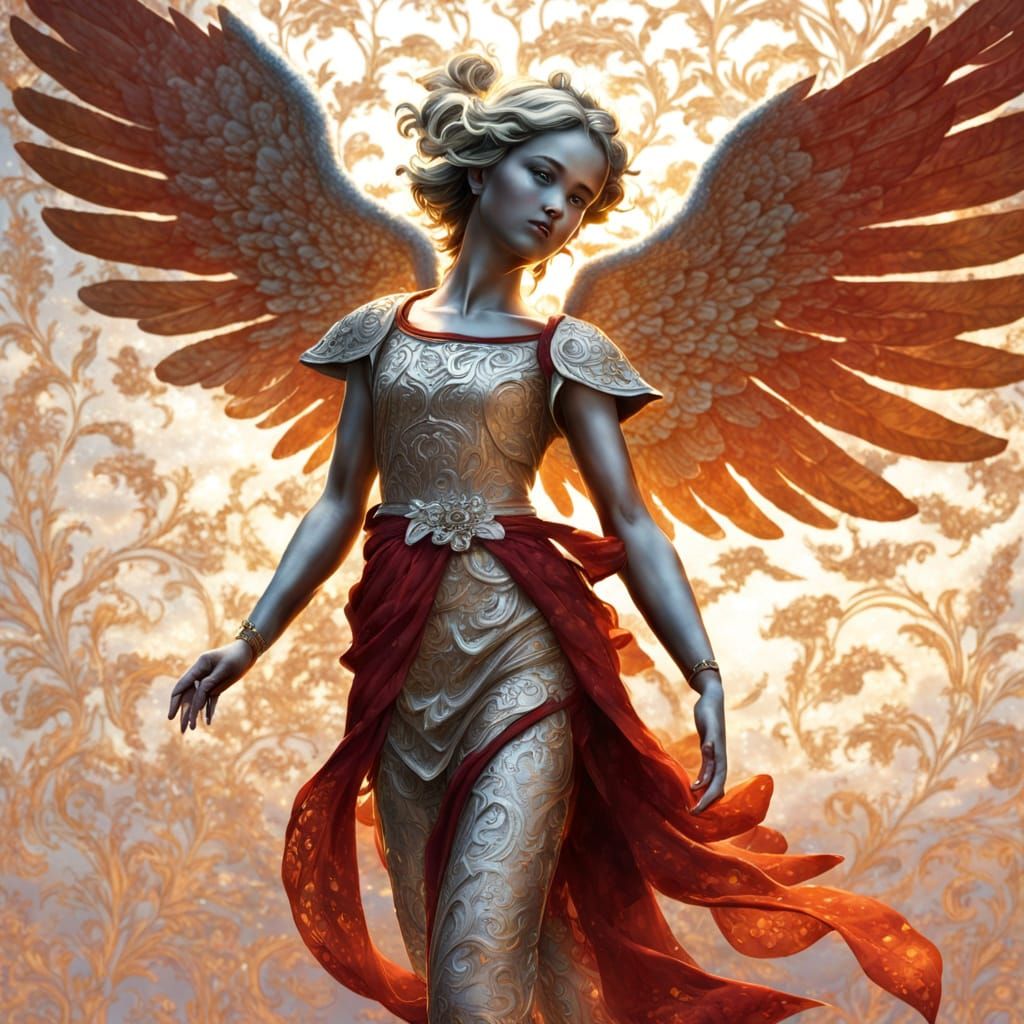 Angelic Silver Clouds with Radiant Sunburst