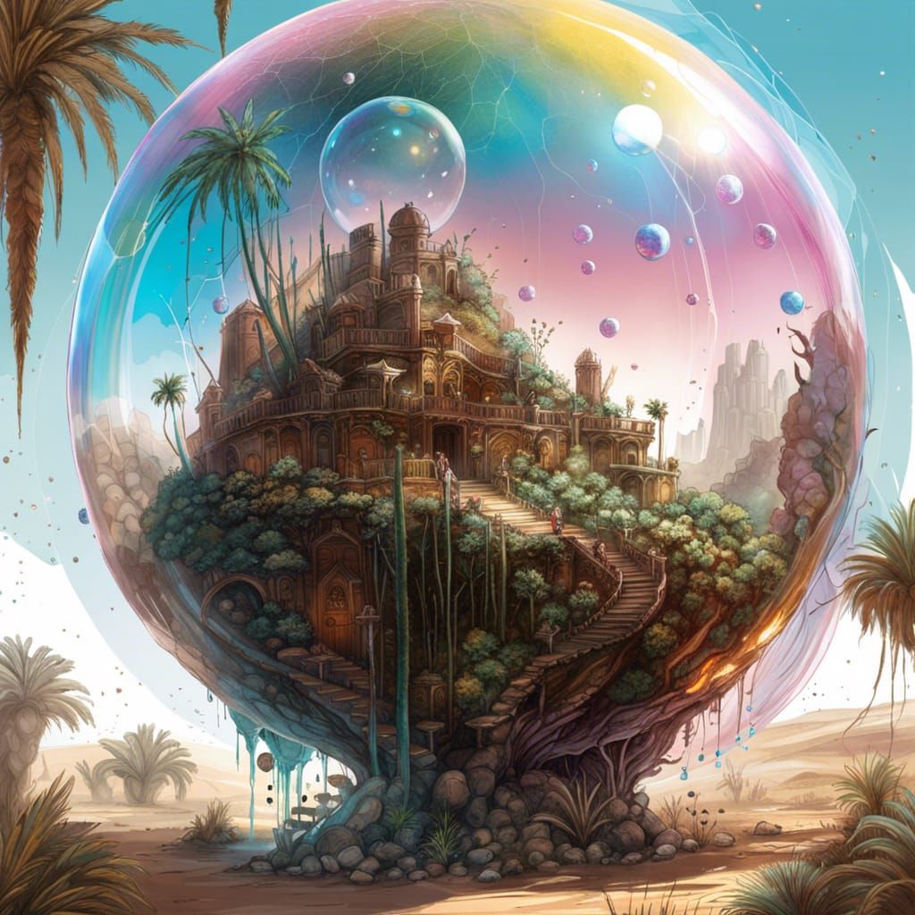 Temple in a bubble