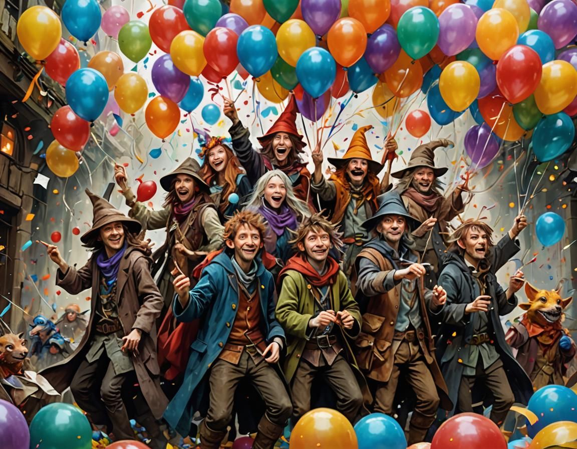 Fantasy Celebration Inspired by Brian Froud, Digital Art