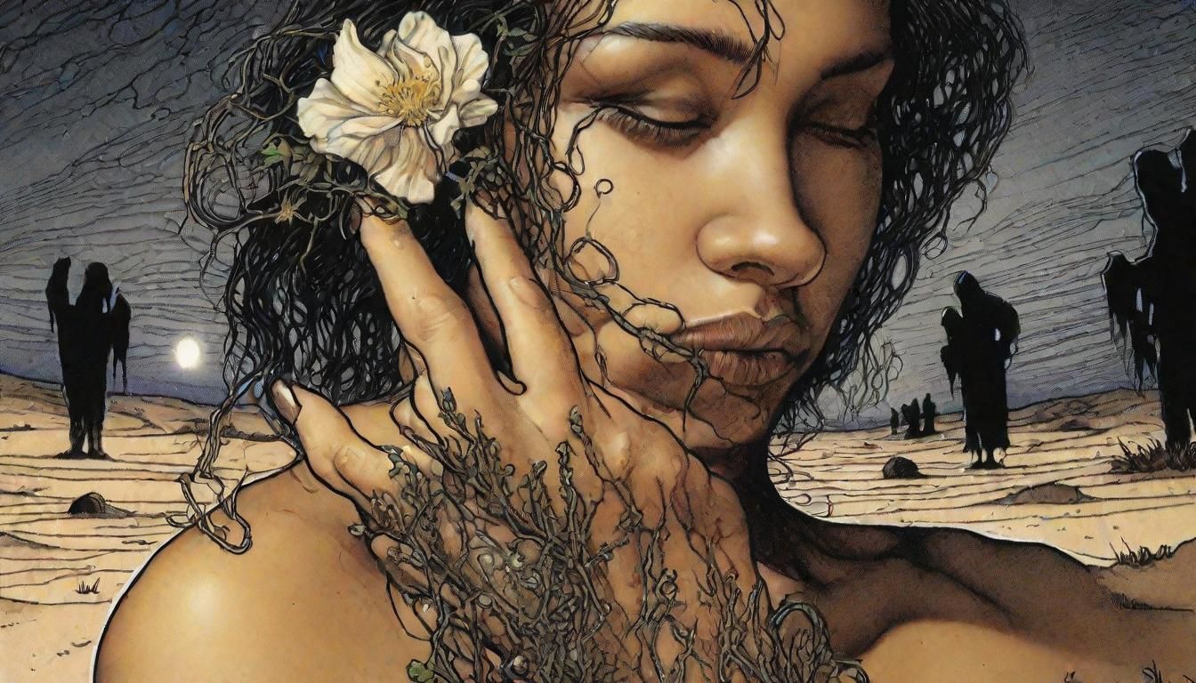 "This desert rose,
Each of her veils, a secret promise.
This desert flower,
No sweet perfume ever tortured me more tha...