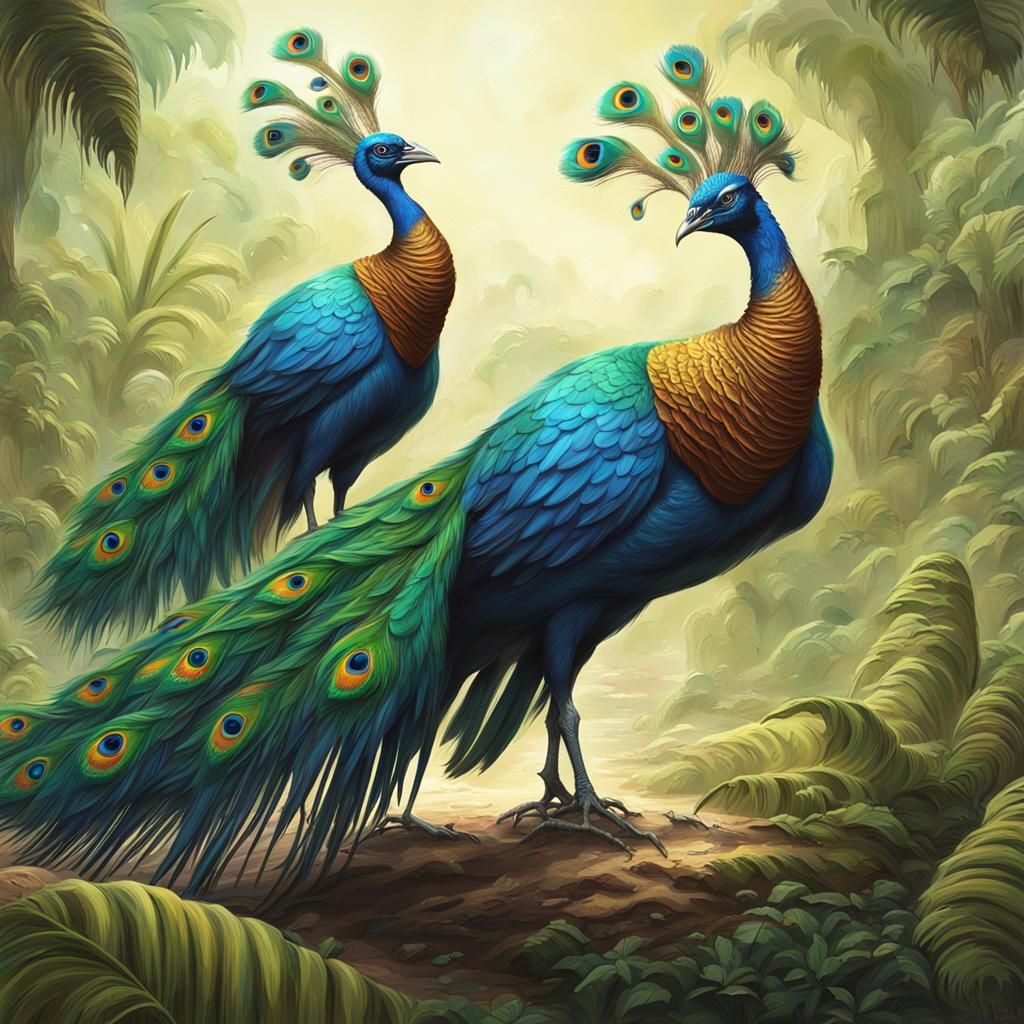 Exotic Alien Exoplanet with Bird-like Lifeforms