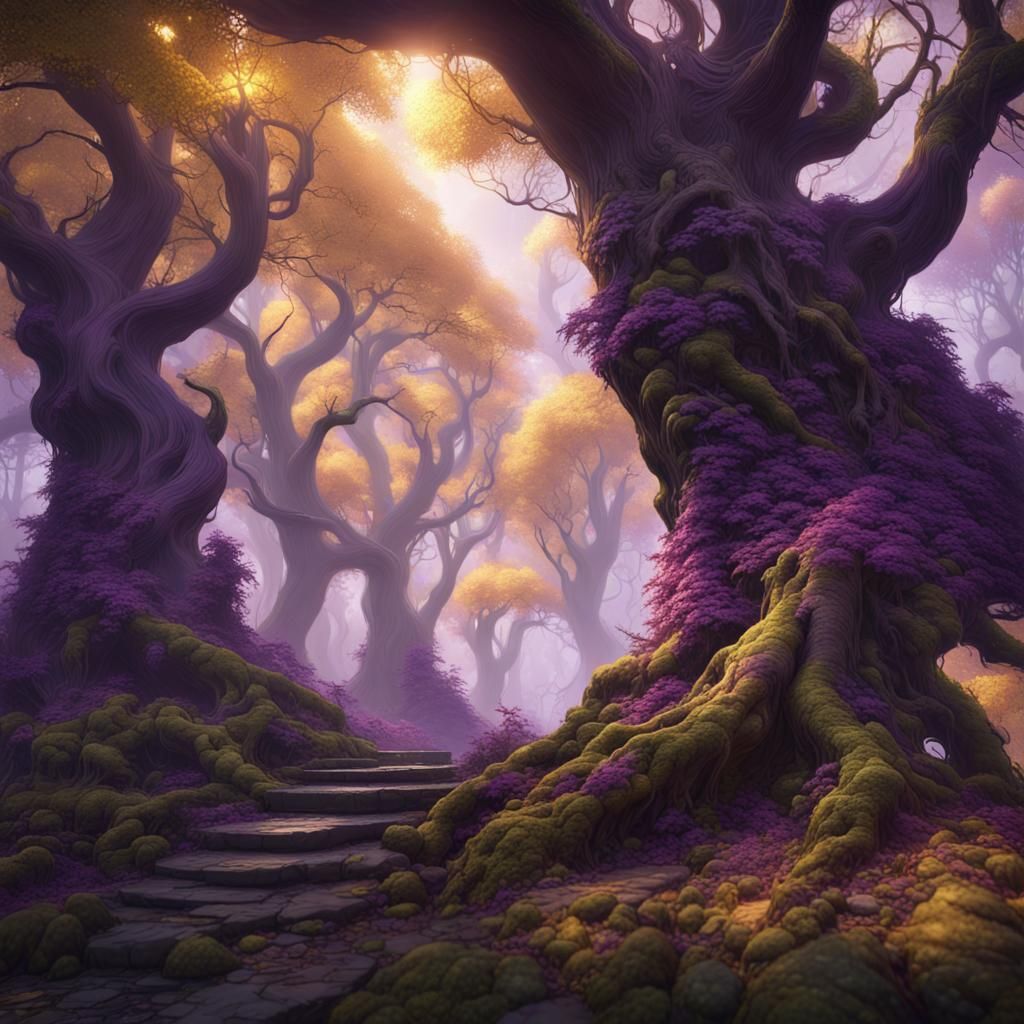 Magical Forest Concept Art in Deep Color