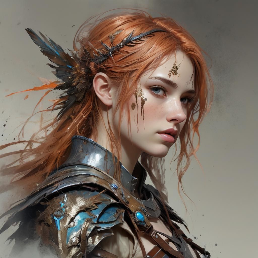 Fierce Fairy Commander in Detailed Digital Painting