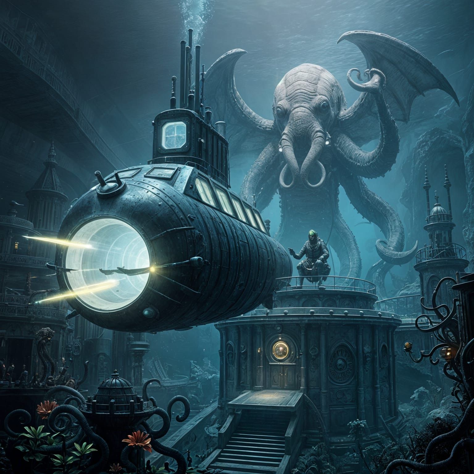 Chtulhu Awakens to Nemo's Nuclear Assault in a Fantastical D...