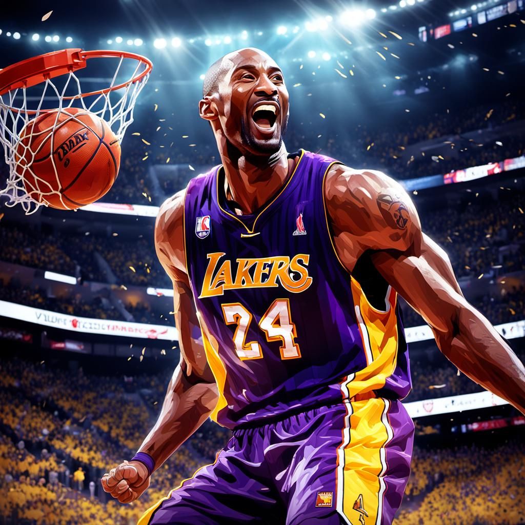 Kobe Bryant Slam Dunk: Concept Art Portrait