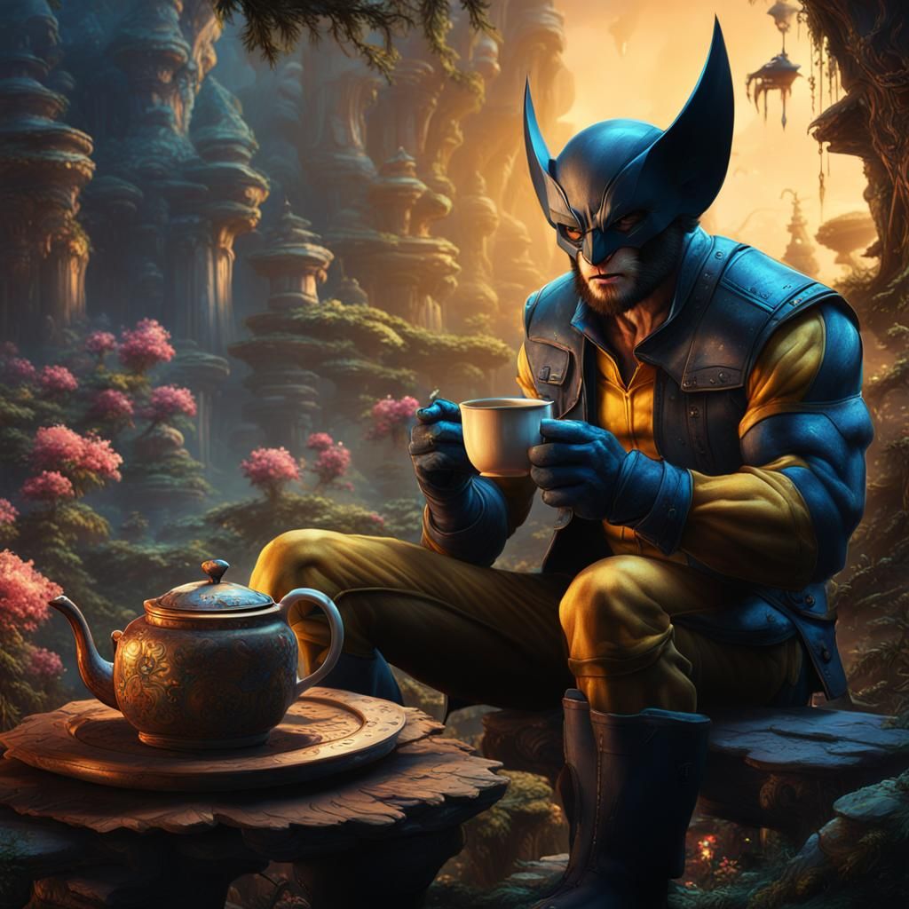 Wolverine's Tea Party in Fairy Kingdom
