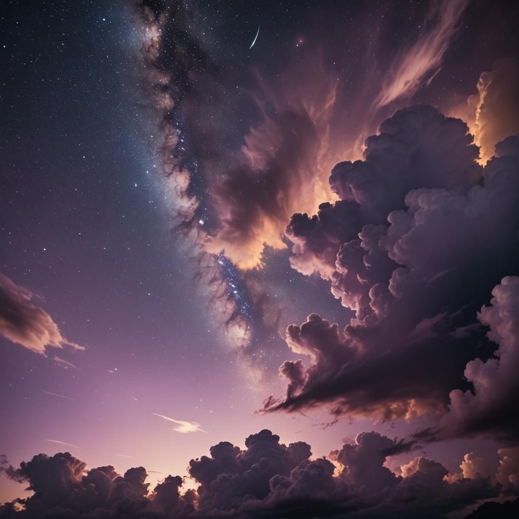 Enchanting Starry Night Sky in Zaffre Hues