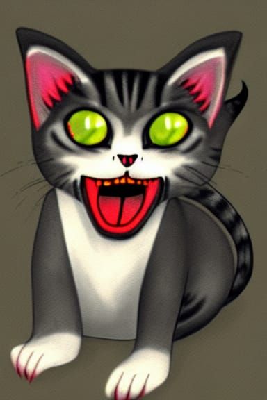 Vampire Cat Generated by AI