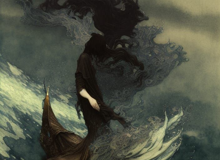 Ethereal Journey in Iridescent Watercolors