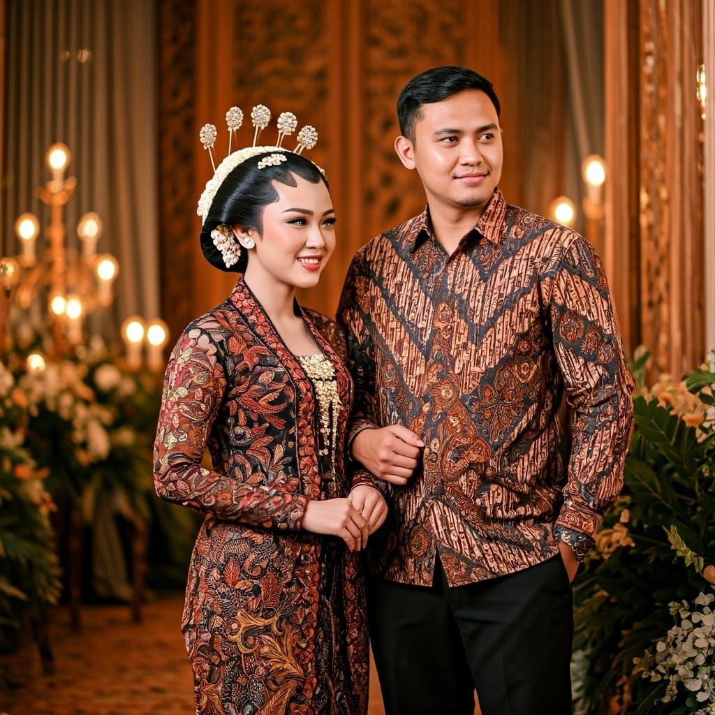 Indonesian Couple Engagement in Romantic Realism Style