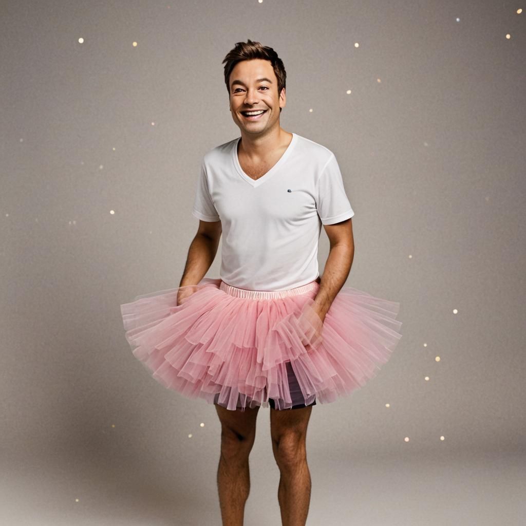 Jimmy Fallon in Tutu: Professional Photography