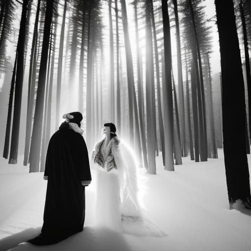 Winged Steampunk Apparition in Infrared Photography