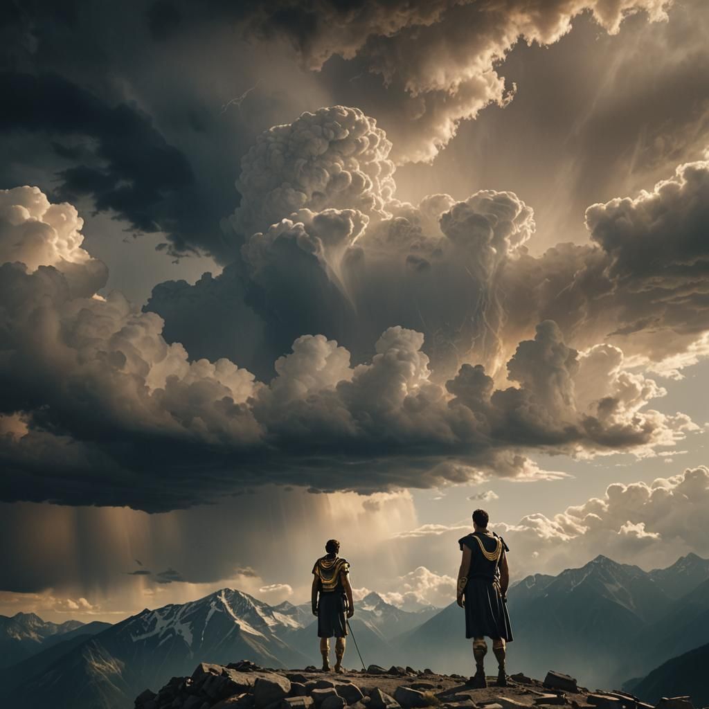 The Last Olympian on Mount Olympus: Cinematic Film Still