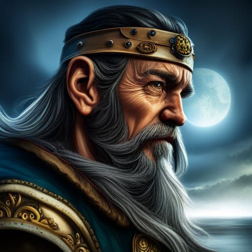 Pirate Dwarf Portrait in Hyperrealistic Style