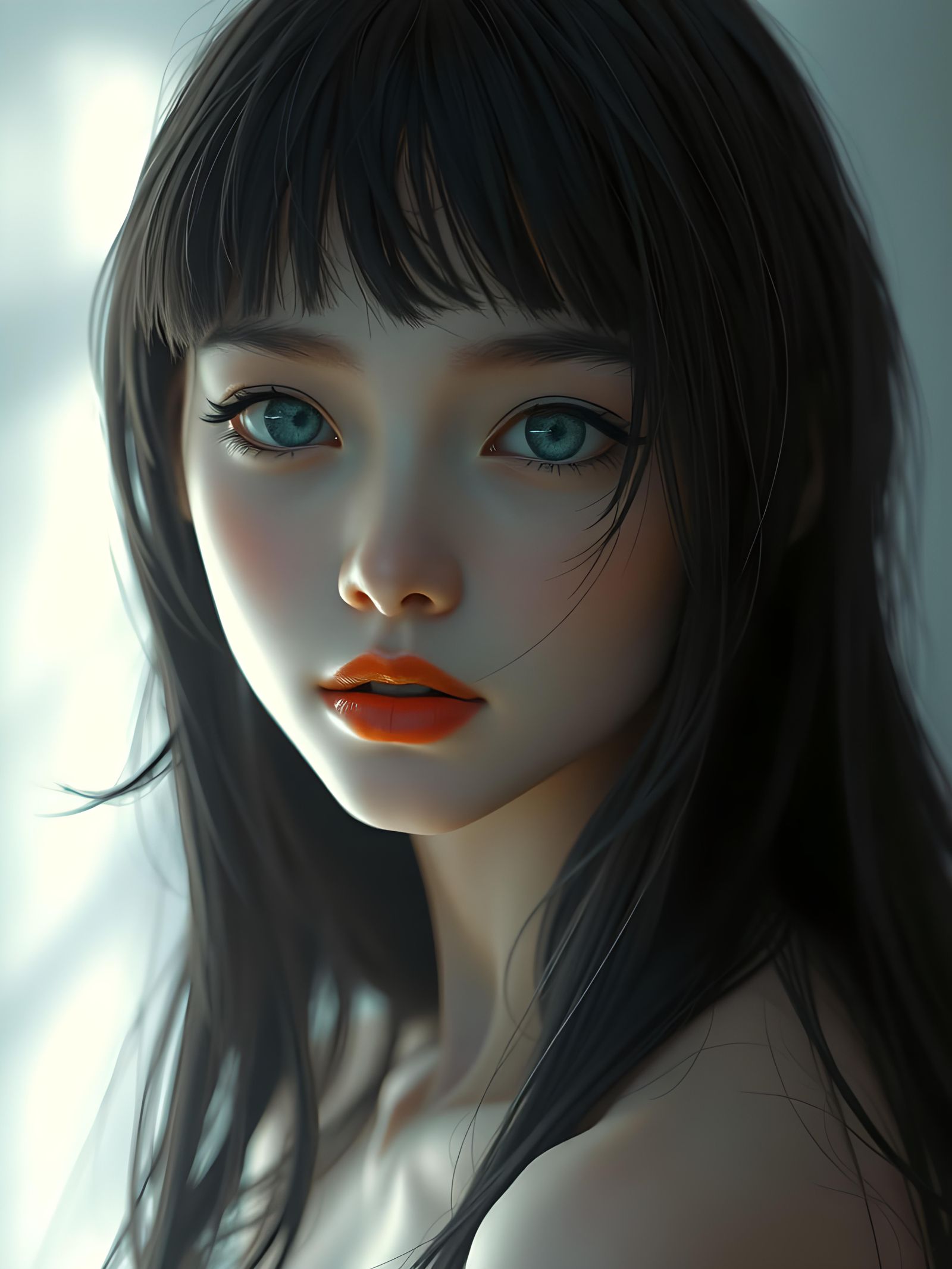 Whispering Female Ghost in Ethereal Glow