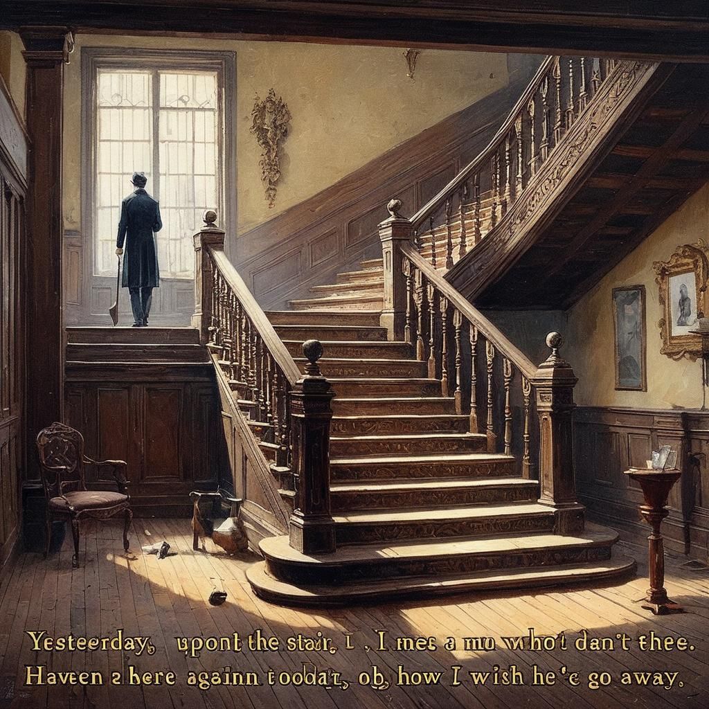 yesterday upon the stair I saw a man who wasn't there...